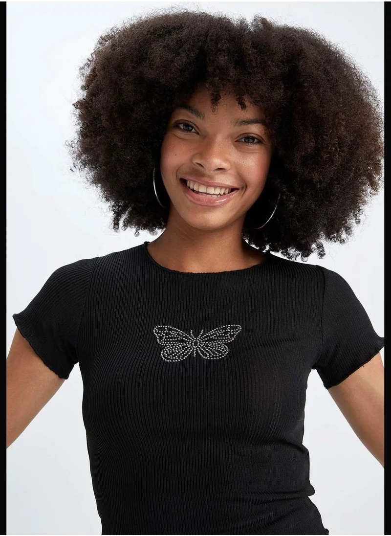 DeFacto Woman Fitted Short Sleeve T-Shirt