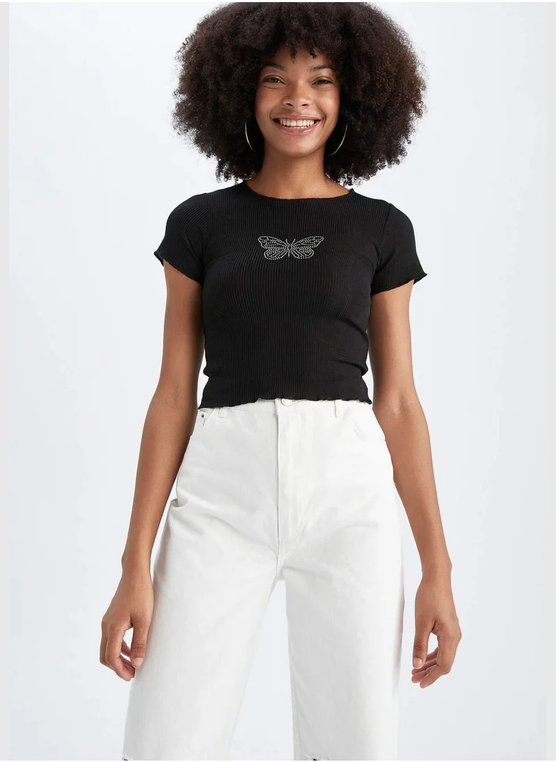 DeFacto Woman Fitted Short Sleeve T-Shirt