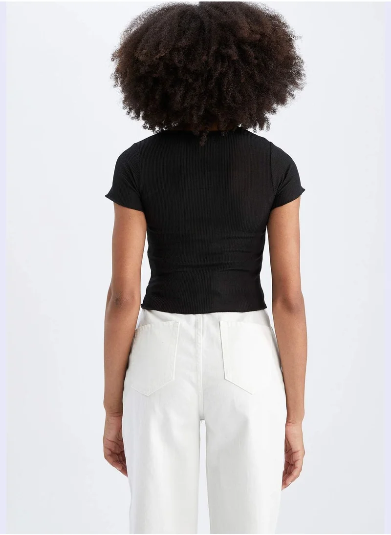DeFacto Woman Fitted Short Sleeve T-Shirt