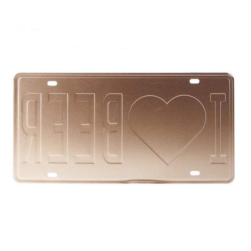 Eazywagon I Love Beer Multipurpose Metal Signs - License Wall Plate, Decorative Car Tag - Ideal for Cafe, Restaurant, Shop, Home, Hotel, Club, Office, Living Area - Image 3