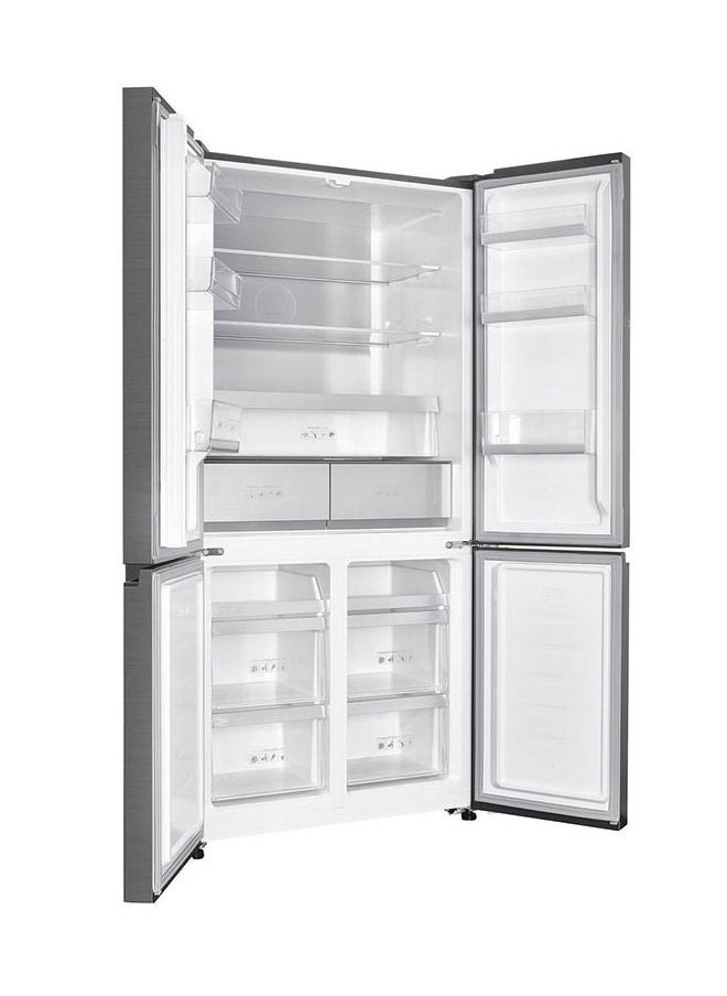 Mabe - 4-Door Side By Side Refrigerator 12.9Cu.ft, Freezer 5.2Cu.ft, 593 L, Inverter, MTB516JKRSS0 Stainless Steel - Image 1