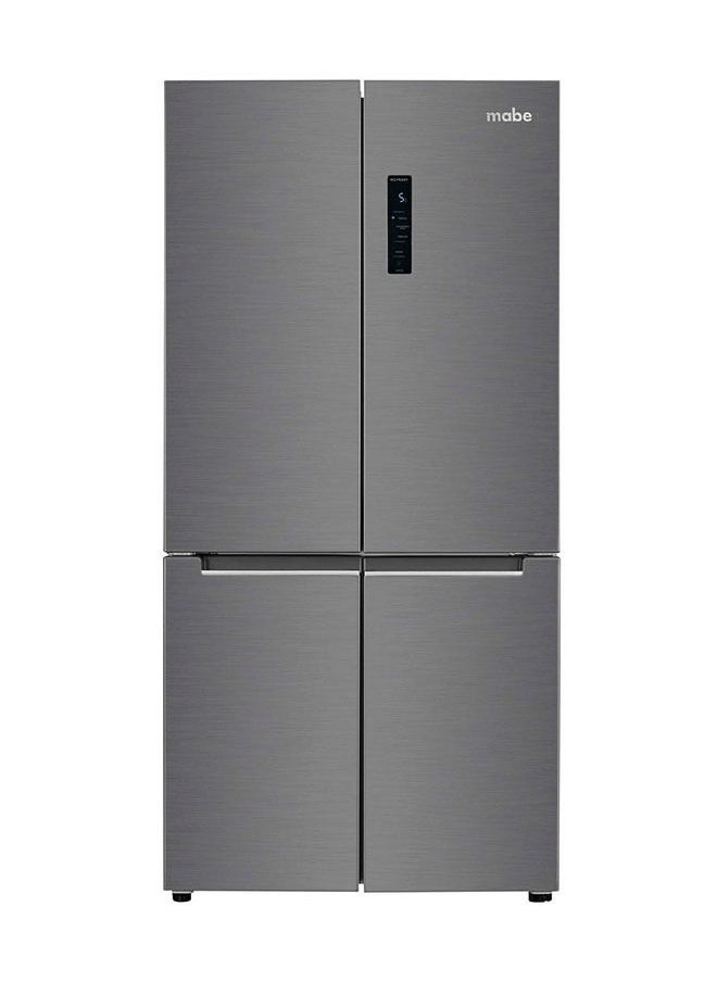 Mabe - 4-Door Side By Side Refrigerator 12.9Cu.ft, Freezer 5.2Cu.ft, 593 L, Inverter, MTB516JKRSS0 Stainless Steel - Image 1