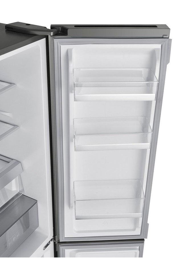 Mabe - 4-Door Side By Side Refrigerator 12.9Cu.ft, Freezer 5.2Cu.ft, 593 L, Inverter, MTB516JKRSS0 Stainless Steel - Image 1