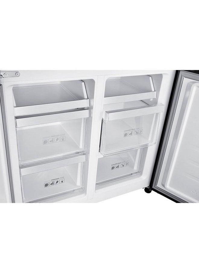 Mabe - 4-Door Side By Side Refrigerator 12.9Cu.ft, Freezer 5.2Cu.ft, 593 L, Inverter, MTB516JKRSS0 Stainless Steel - Image 1