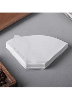 Premium Naturally Whitened Coffee Filter Paper – 100 Count | Disposable Cone Coffee Filters for 2-4 Cup Brewing | Durable | Tear-Resistant | Easy Cleanup | Compatible with Most V-Shaped Coffee Makers | Perfect for Smooth and Rich Coffee Flavor