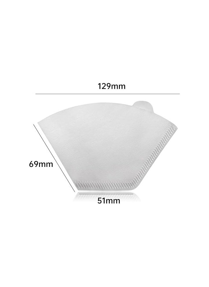 Generic - Premium Naturally Whitened Coffee Filter Paper – 100 Count | Disposable Cone Coffee Filters for 2-4 Cup Brewing | Durable | Tear-Resistant | Easy Cleanup | Compatible with Most V-Shaped Coffee Makers | Perfect for Smooth and Rich Coffee Flavor - Image 1
