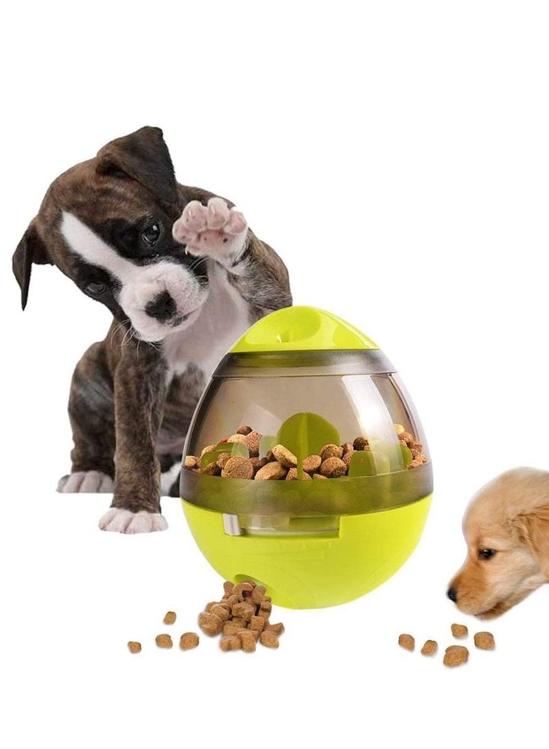 Cats and Dogs Interactive Food Dispensing Tumbler Treat Dispensing Toy Self Food Feeder For Small Medium Pets Green - Image 1