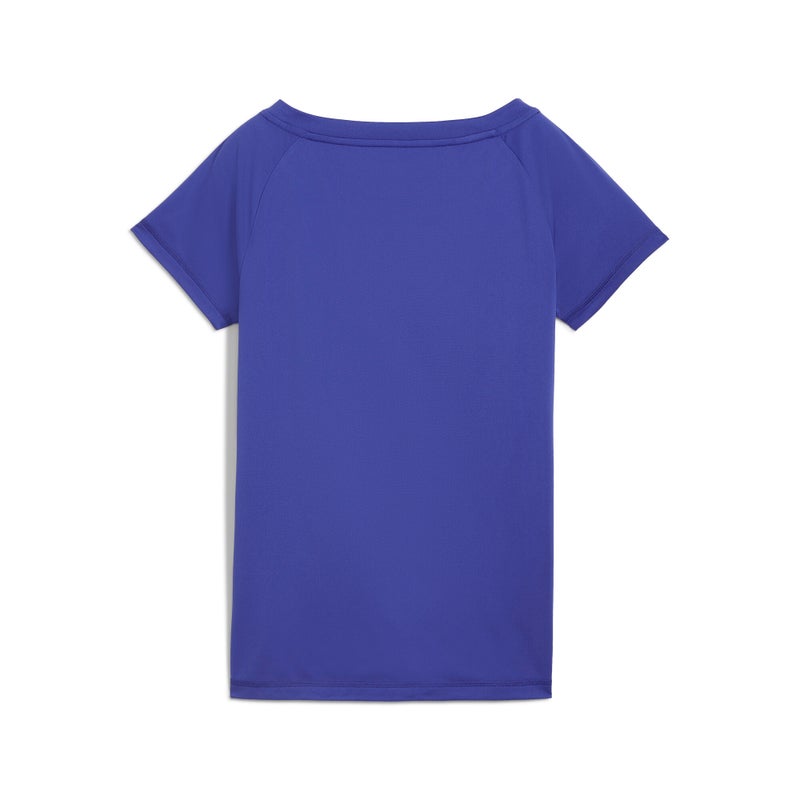 PUMA Favourite Jersey Cat Training Womens Blue T-Shirt - Image 3