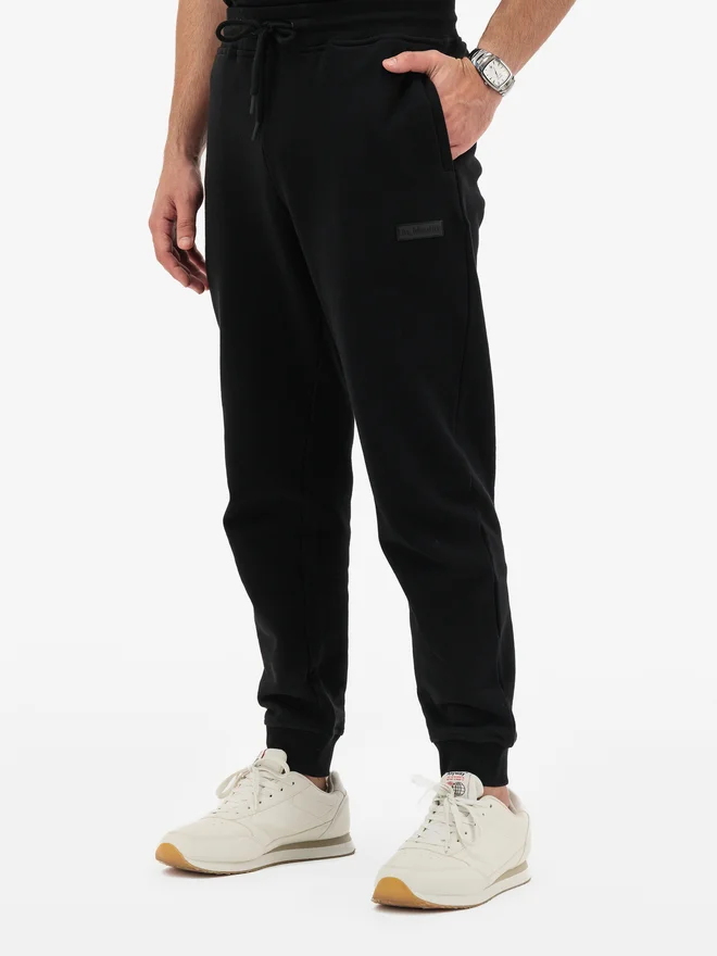 Unidentity Core Regular Fit Joggers with Zip Pocket