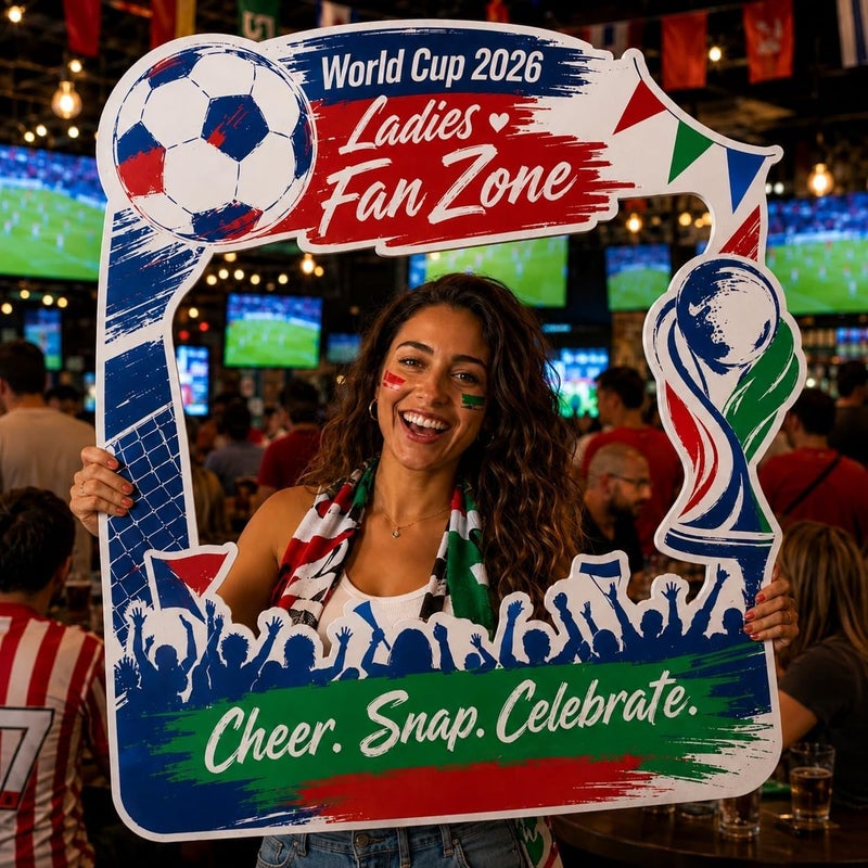 اي ار اس إطار صور كرة القدم ARS لكأس العالم FIFA 2026 - لوحة جدارية فاخرة مؤطرة بتصميم مستوحى من بطولة الولايات المتحدة الأمريكية وكندا والمكسيك، ديكور مثالي لعشاق كرة القدم في المنزل والمكتب. - Image 1