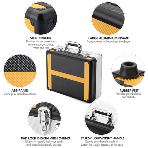 FunGuys Toploader Storage Box, Sports Card Storage Case, 600+ Top Loader, Trading Card Case Holds, One Touch Holder - Image 3