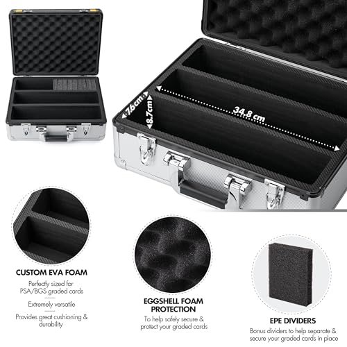 FunGuys Toploader Storage Box, Sports Card Storage Case, 600+ Top Loader, Trading Card Case Holds, One Touch Holder - Image 4