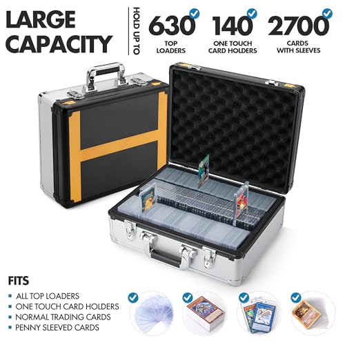 FunGuys Toploader Storage Box, Sports Card Storage Case, 600+ Top Loader, Trading Card Case Holds, One Touch Holder - Image 2