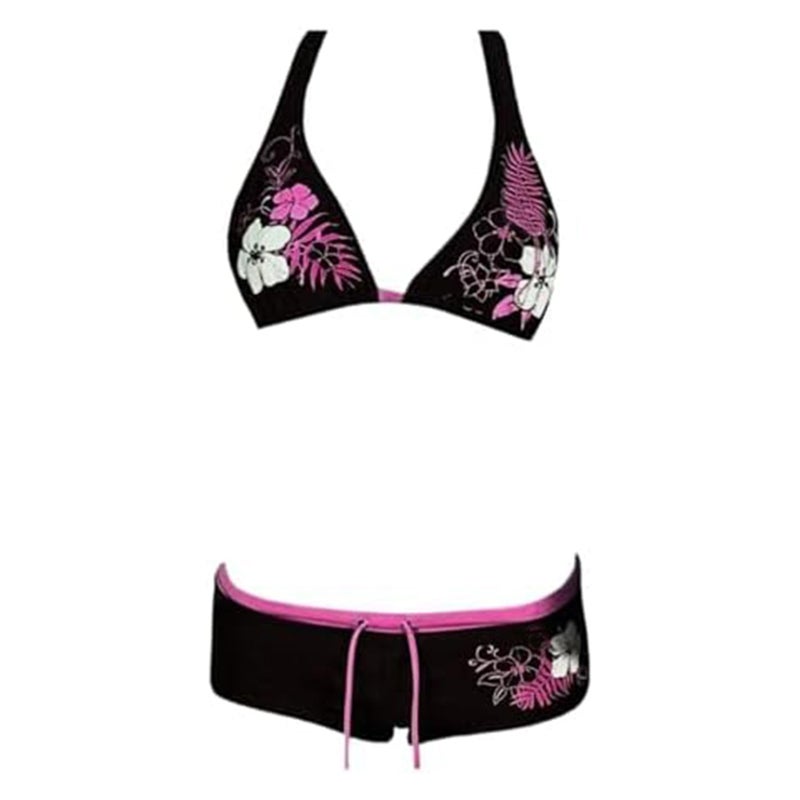 RICHTRUE 2 Piece Y2k Halter Bikini Sets Women Sexy Swimsuit Beach Sets Cute Summer Going Out Outfits 2025 Vacation 2000s (Pink,Small) - Image 1