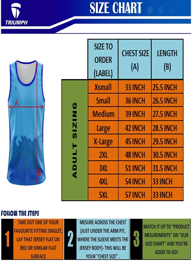 TRIUMPH Warrior Men’s Gym Sleeveless Vest Tank Top Singlet Size 3XL Multicolour - Image 3
