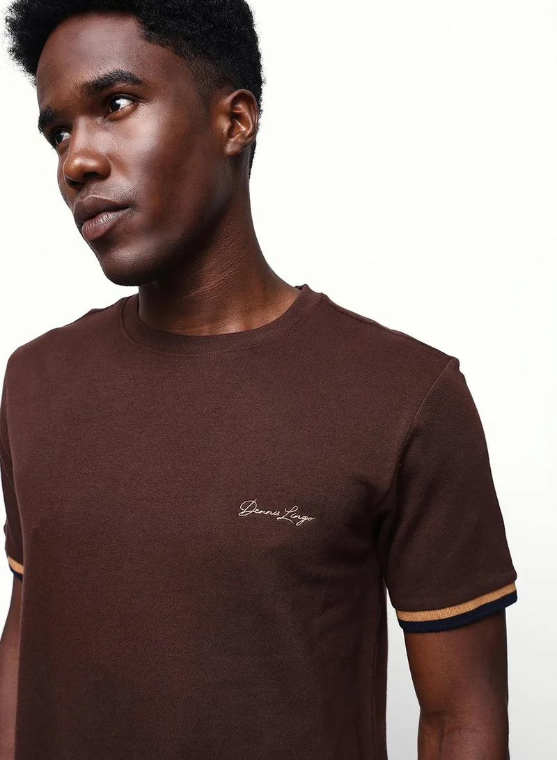 دينيس لينغو تي شيرت قطن مريح للرجال بنكهة الشيكوريا