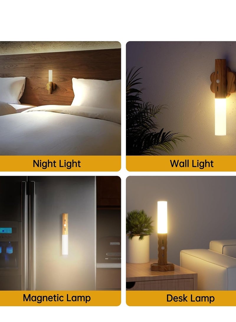 SYOSI USB Rechargeable Wall Light, Motion Sensor Night Light Portable Removable Magnetic Cordless Wireless Automatic Battery Strip Stick Lamp for Indoor Hallway Stairway Porch - Image 4