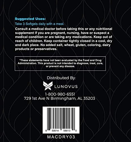 Visual Advantage Tear Support Eye Vitamins for Dry Eyes  3Month Supply 270 Softgels  Supports Eye Moisture  Lubrication Omega3 GlutenFree NonGMO - Image 4
