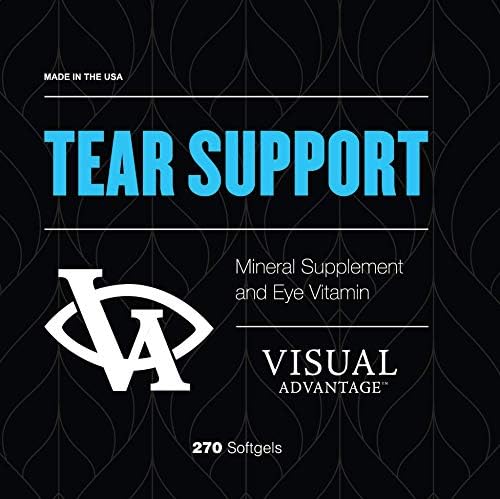 Visual Advantage Tear Support Eye Vitamins for Dry Eyes  3Month Supply 270 Softgels  Supports Eye Moisture  Lubrication Omega3 GlutenFree NonGMO - Image 2