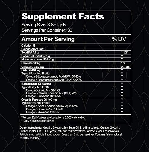 Visual Advantage Tear Support Eye Vitamins for Dry Eyes  3Month Supply 270 Softgels  Supports Eye Moisture  Lubrication Omega3 GlutenFree NonGMO - Image 3