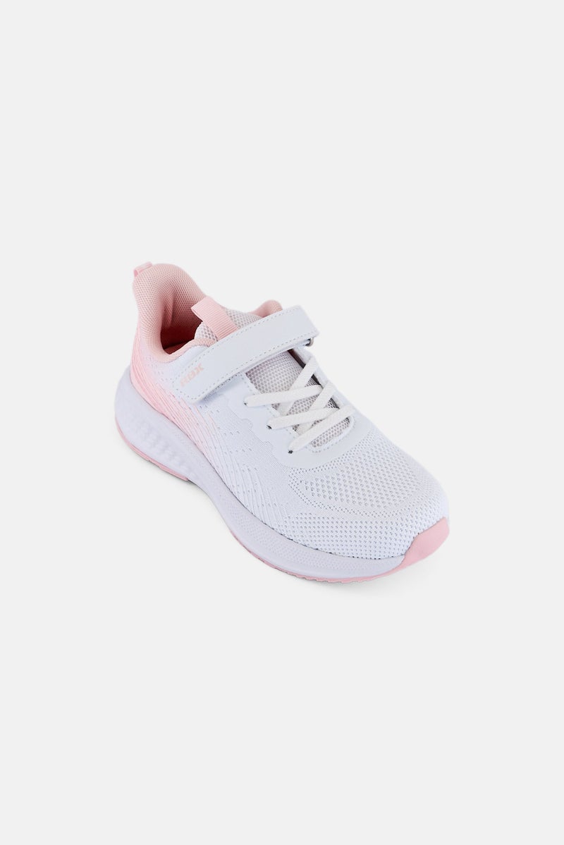 RBX Toddlers Girl Velcro Closure Outdoor Shoes, White - Image 1