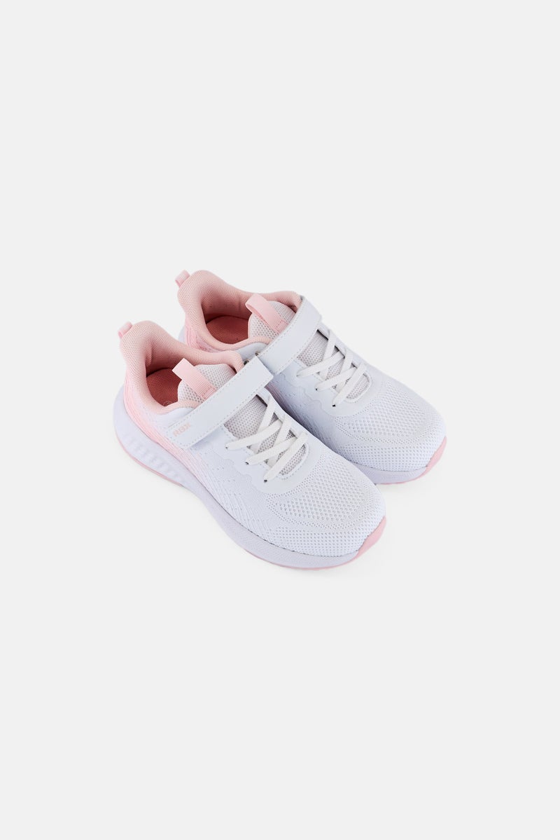 RBX Toddlers Girl Velcro Closure Outdoor Shoes, White - Image 2