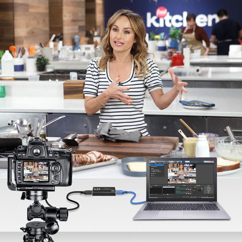 Dcyfol 4K HDMI Capture Card for Streaming, Full HD 1080P 60FPS USB Cam Link Game Audio Video Capture Card Nintendo Switch/PS5/3ds/Xbox/PS4 (Black) - Image 5