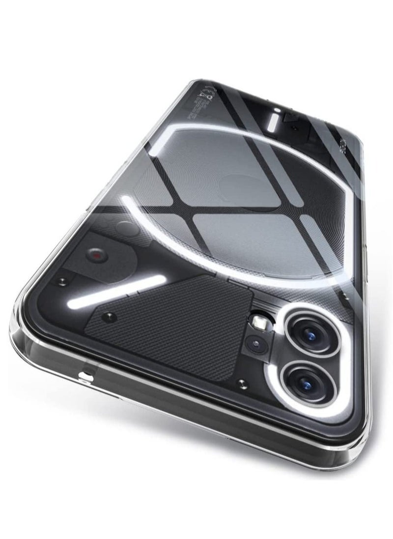 Raxoom Compatible Nothing Phone 1 Case Clear Slim Fit Ultra-Thin Soft TPU Anti-Slip Grip Phone Cases Lightweight Anti-Scratch Back Cover Grip - Image 1