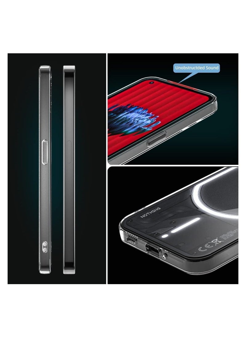 Raxoom Compatible Nothing Phone 1 Case Clear Slim Fit Ultra-Thin Soft TPU Anti-Slip Grip Phone Cases Lightweight Anti-Scratch Back Cover Grip - Image 4