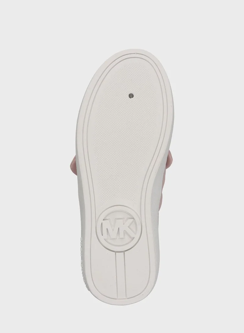 Michael Kors Kids Jem Bow Low Top Slip On Sneakers