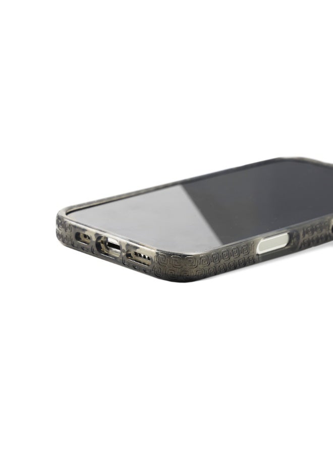 جريب 2 يو غطاء Grip2U Slim متوافق مع MagSafe لهاتف iPhone 16 Pro، شفاف بلون دخاني، مع حزام مدمج لقبضة الإصبع، حماية مقاومة للصدمات، متوافق مع الشحن اللاسلكي - Image 3