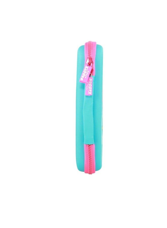 SMILY KIDDOS Smily Kiddos Ethylene Vinyl Acetate (Eva) Single Compartment Pencil Case Stylish Cute Large Capacity Hardtop Eva Pencil Case Organizer School Kids Girls Women Multi Purpose| Magic Unicorn | Light Blue - Image 4