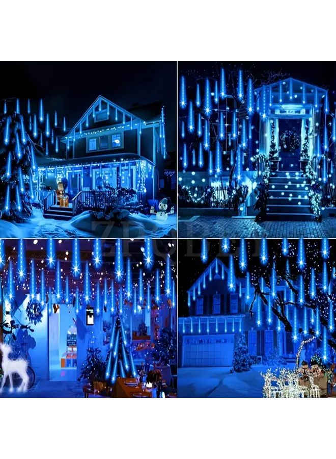 Green Meteor Shower Lights Outdoor Garden LED Decor For Trees Parties - Image 3