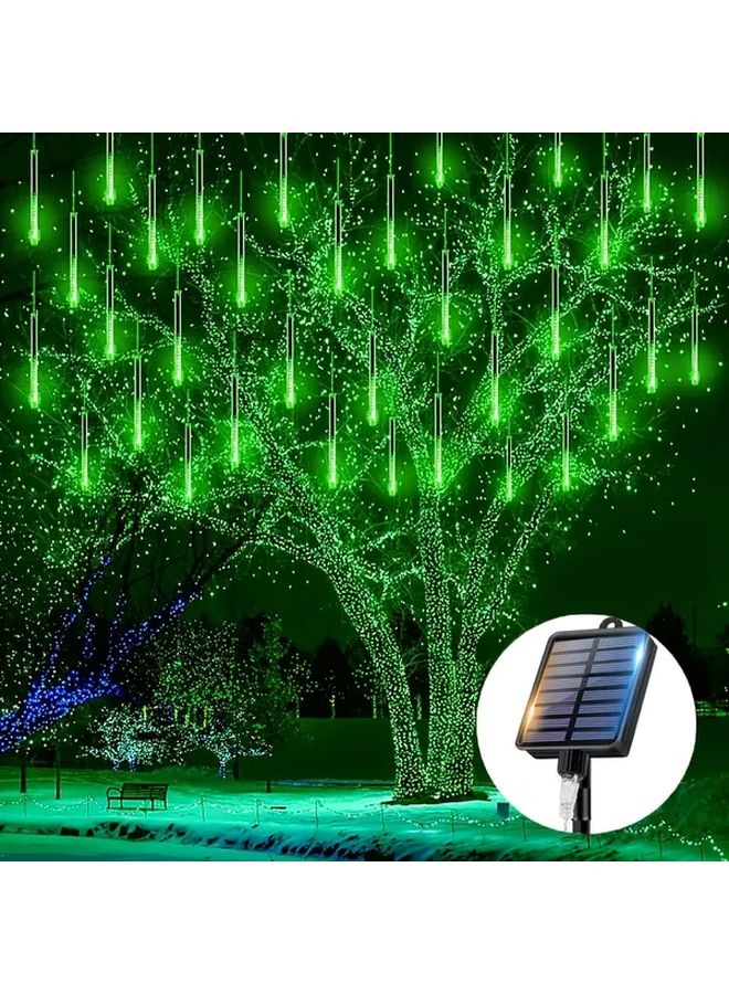 Green Meteor Shower Lights Outdoor Garden LED Decor For Trees Parties - Image 1