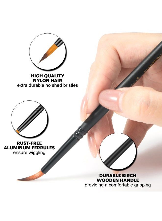FENORKEY Watercolor Brushes Professional Set，12pcs Artist Watercolor Paint Brushes，Round Painting Brush for Watercolor, Acrylics, Ink, Gouache(Black) - Image 4