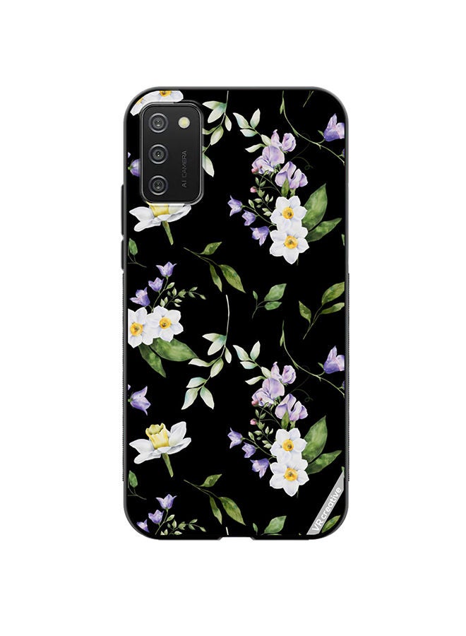 VR CREATIVE Protective Case Cover For Samsung Galaxy A03s Flower Design Multicolour - Image 1