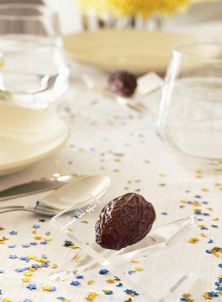 HilalFul Date Holder | Set of 4 | Acrylic Glass | Kitchenware | Serveware | Trays for Kitchen Decoration | Home Decor Centrepieces for Eid, Ramadan, Eid Al Adha | Tray Organizer Gift - Image 3