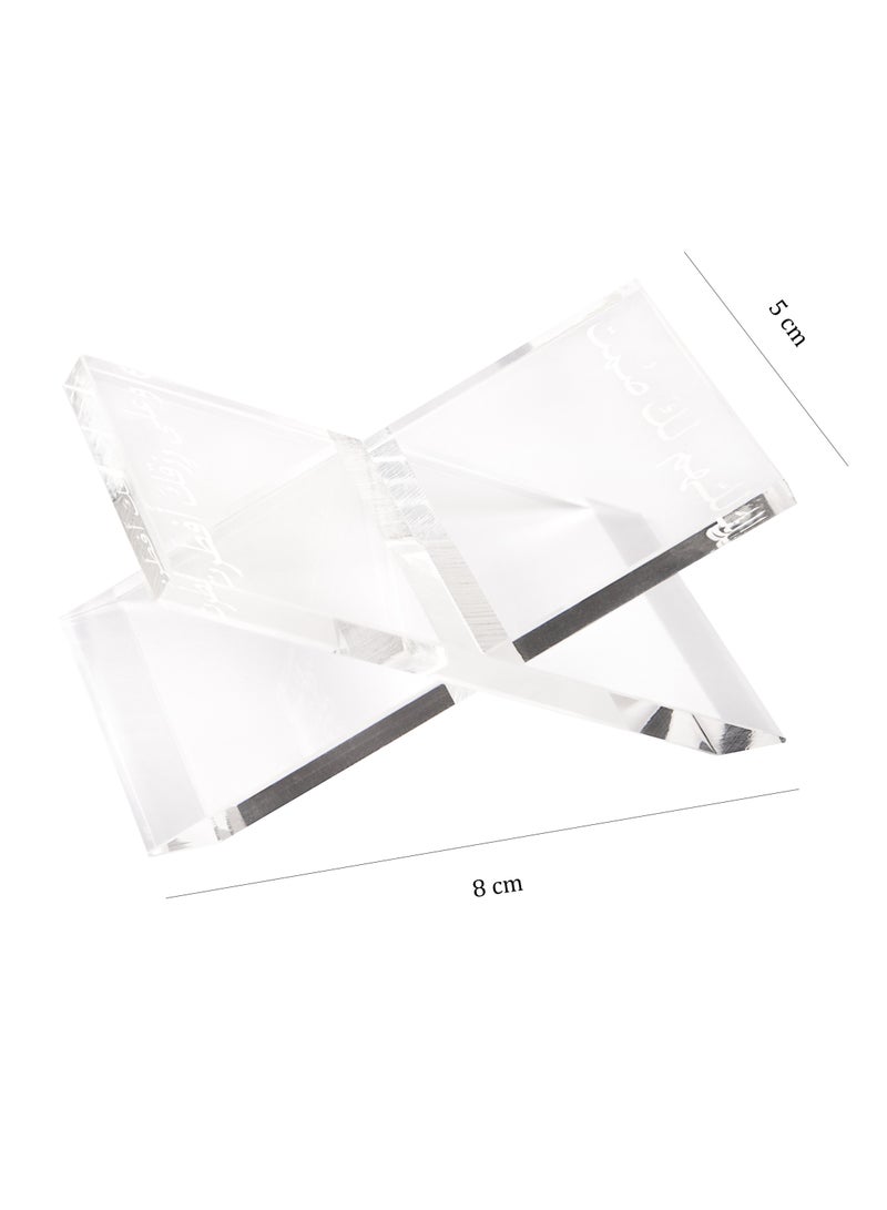 HilalFul Date Holder | Set of 4 | Acrylic Glass | Kitchenware | Serveware | Trays for Kitchen Decoration | Home Decor Centrepieces for Eid, Ramadan, Eid Al Adha | Tray Organizer Gift - Image 1