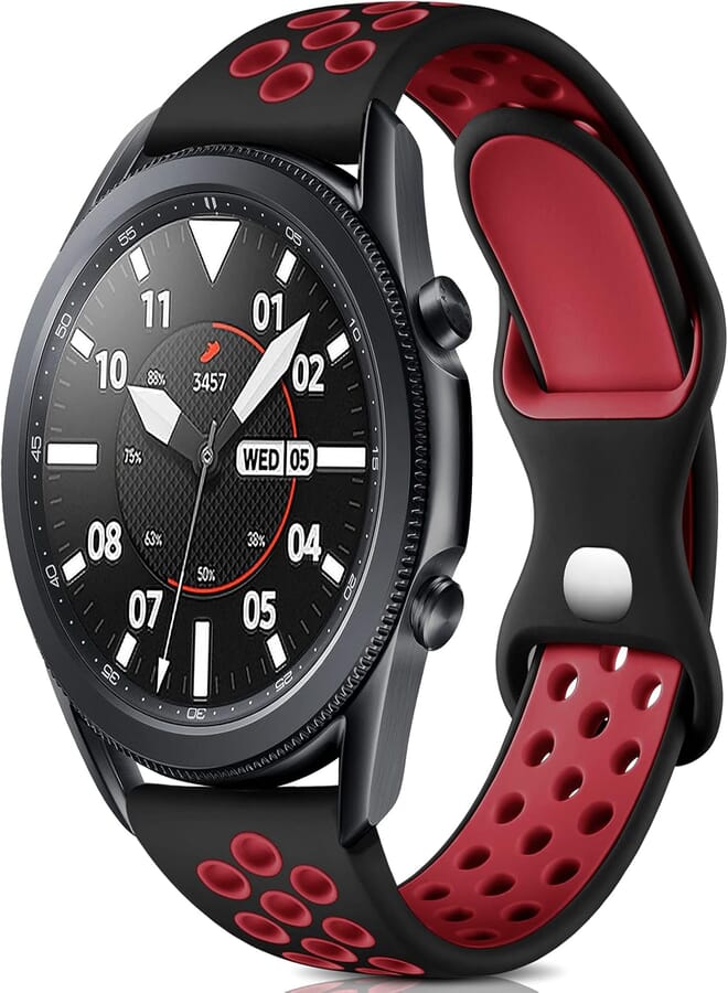 Easuny Compatible with Samsung Galaxy Watch 3 45mm Band/Galaxy Watch 46mm/Gear S3 Frontier/Classic Watch bands, 22mm Silicone Breathable Quick Release Watch Strap Accessories for Men Women