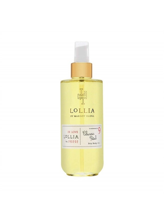 Lollia زيت الجسم الجاف في الحب، 6.8 أونصة سائلة - بتلة كلاسيكية - زيت جسم نسائي، زيت جسم معطر، زيت جسم مرطب، زيت جسم جاف للنساء، لجميع أنواع البشرة - Image 1