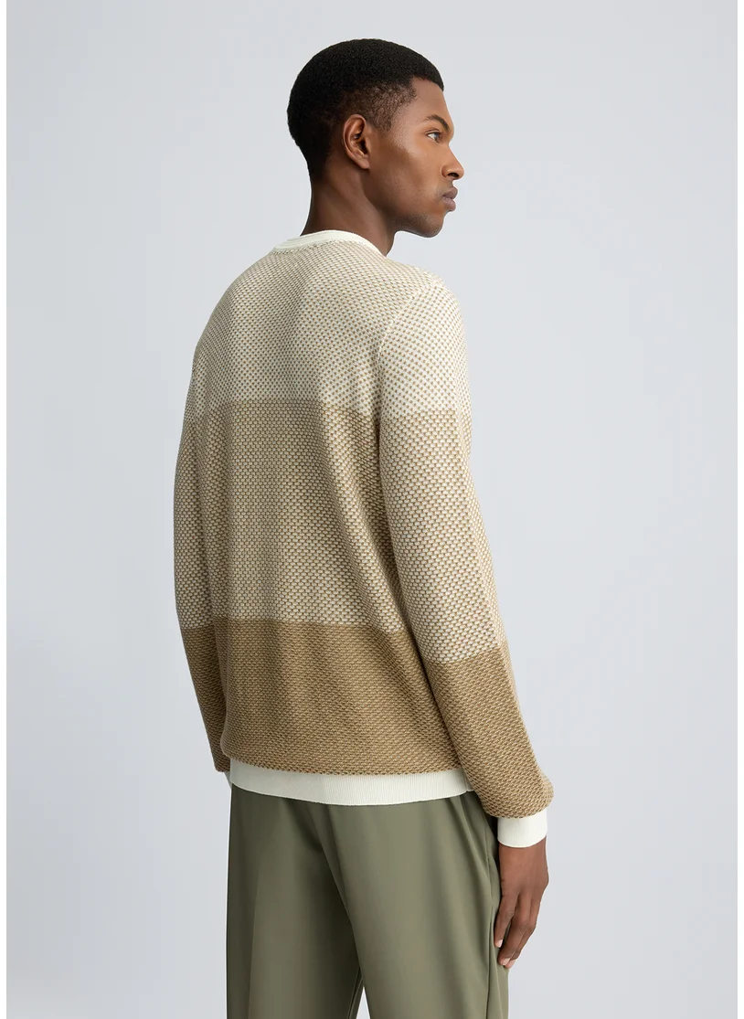 ليو جو Wool Colour-Block Jumper