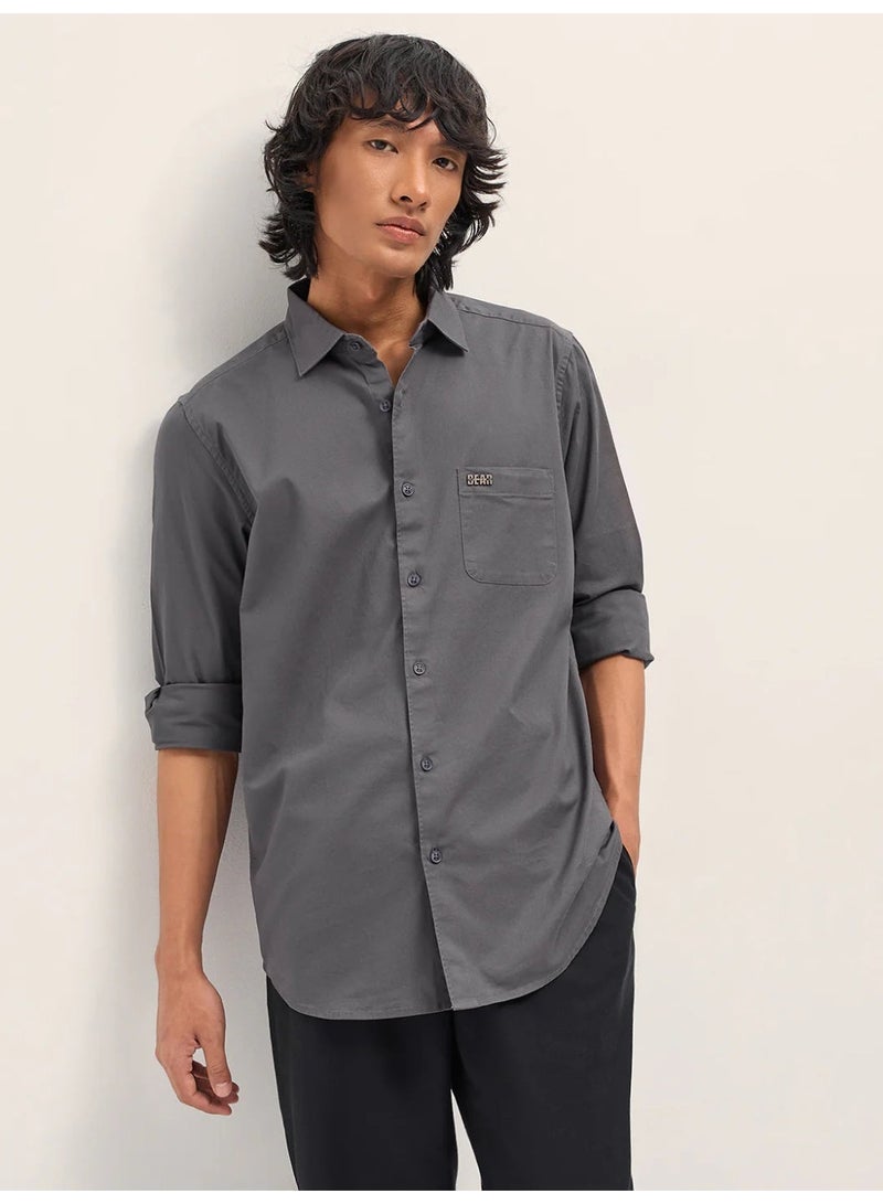 THE BEAR HOUSE Men’s Long Sleeve Shirt – Classic, Comfortable and Stylish Essential for Work, Travel or Casual Outings - Image 1