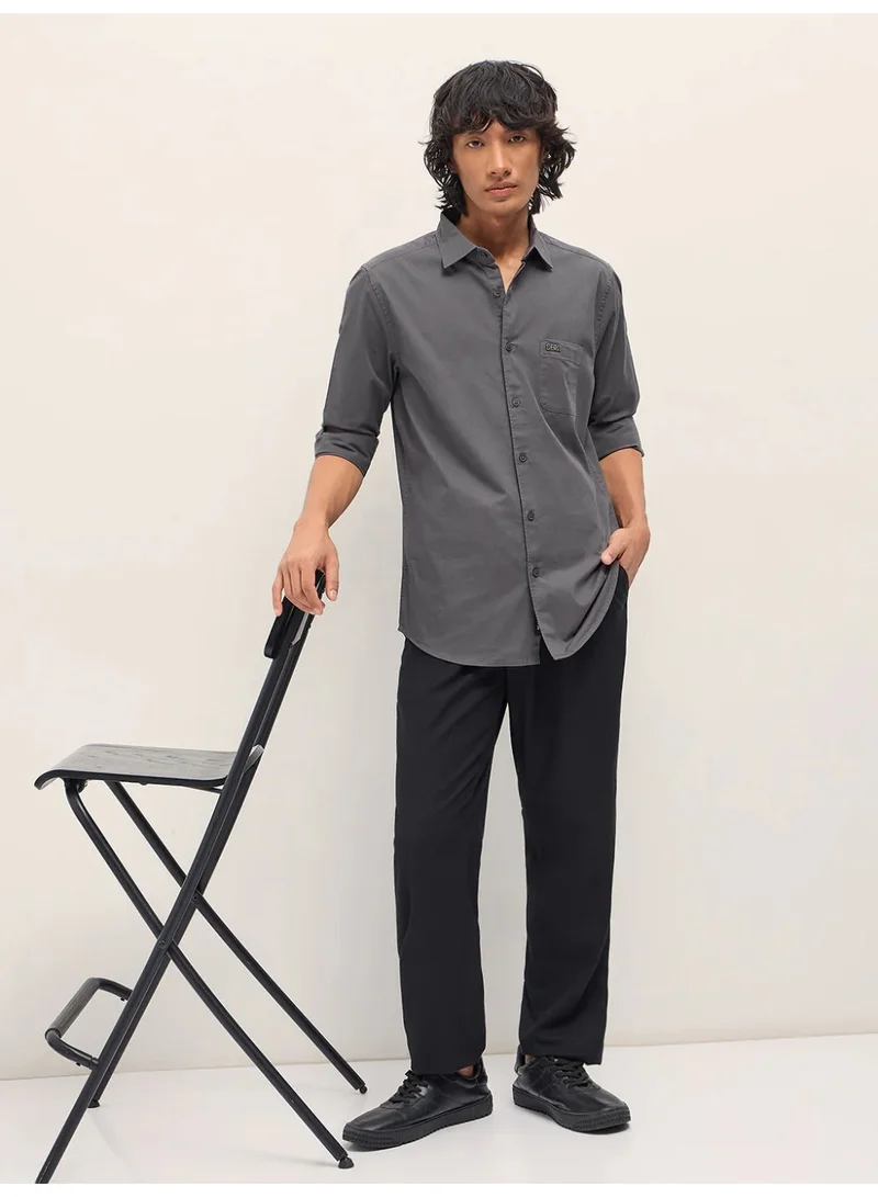 The Bear House  Men’s Long Sleeve Shirt – Classic, Comfortable and Stylish Essential for Work, Travel or Casual Outings for Men | Best Price UAE