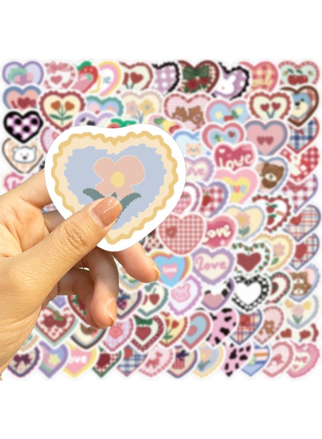NIBEMINENT 100 Pcs Cartoon Love Deco Kit Waterproof Stickers, High Definition Printing Bright Colors, Suitable for Laptop Skateboard Luggage Water Bottle Guitar DIY - Image 2