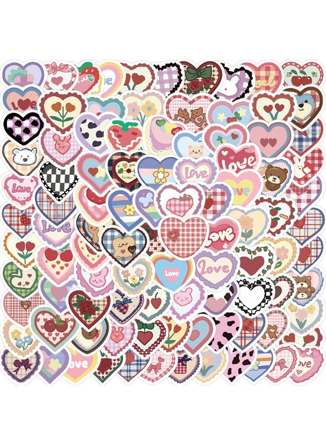 NIBEMINENT 100 Pcs Cartoon Love Deco Kit Waterproof Stickers, High Definition Printing Bright Colors, Suitable for Laptop Skateboard Luggage Water Bottle Guitar DIY - Image 1