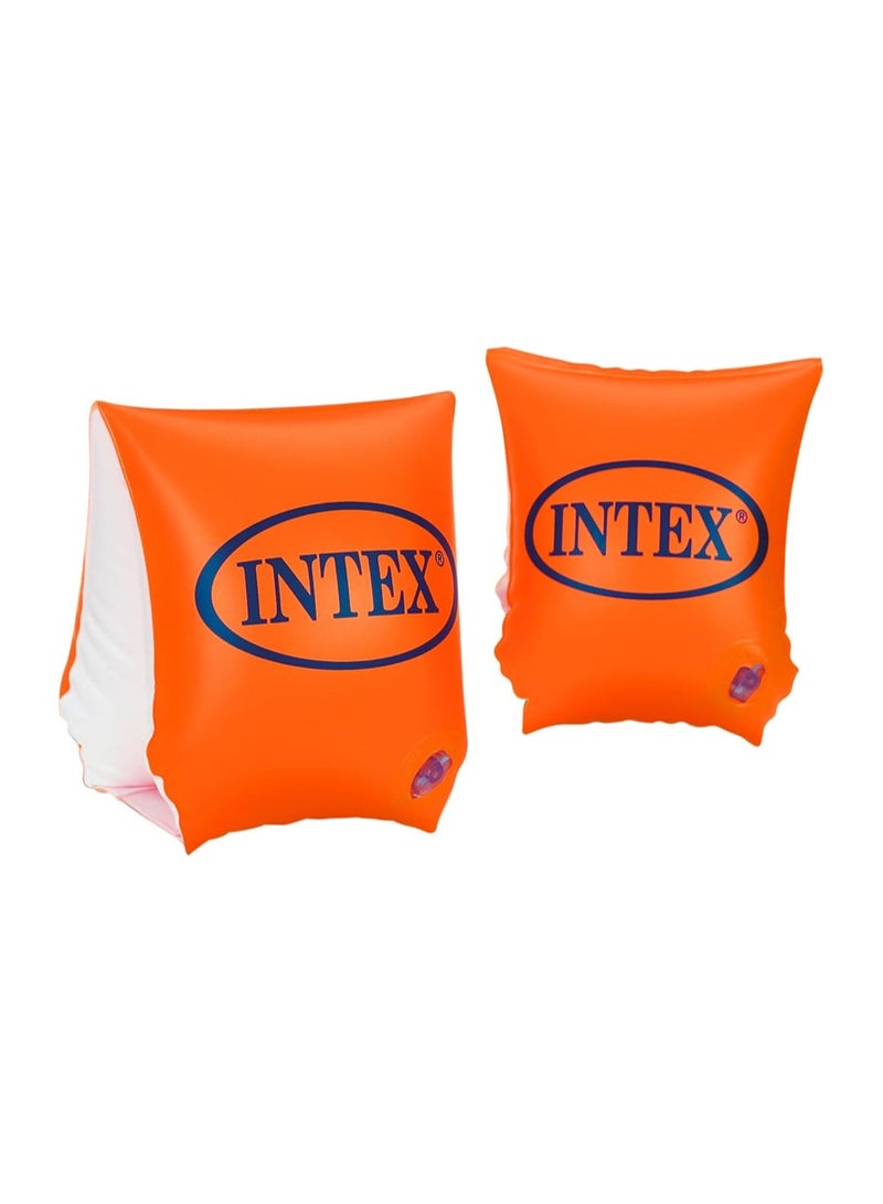 انتكس أشرطة ذراع سباحة ديلوكس من إنتكس، قطعتان، برتقالي، 58642، 58642EU-23X15CM- للأعمار من 3 إلى 6 سنوات - Image 1