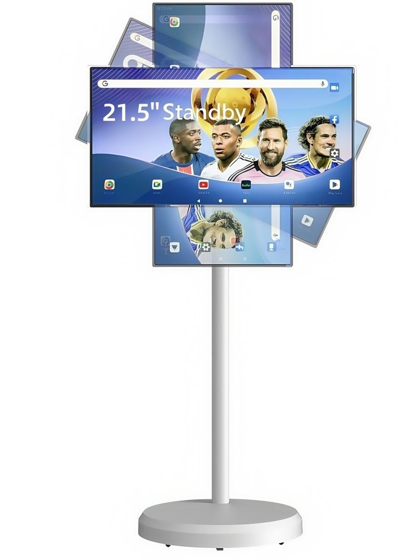 FlashHawk 21.5 Inch Portable TV Floor Smart Screen  - LCD Touch Display Screen- 4+64GB Storage, 6000aMh Battery 8H Video Play Time - Image 1