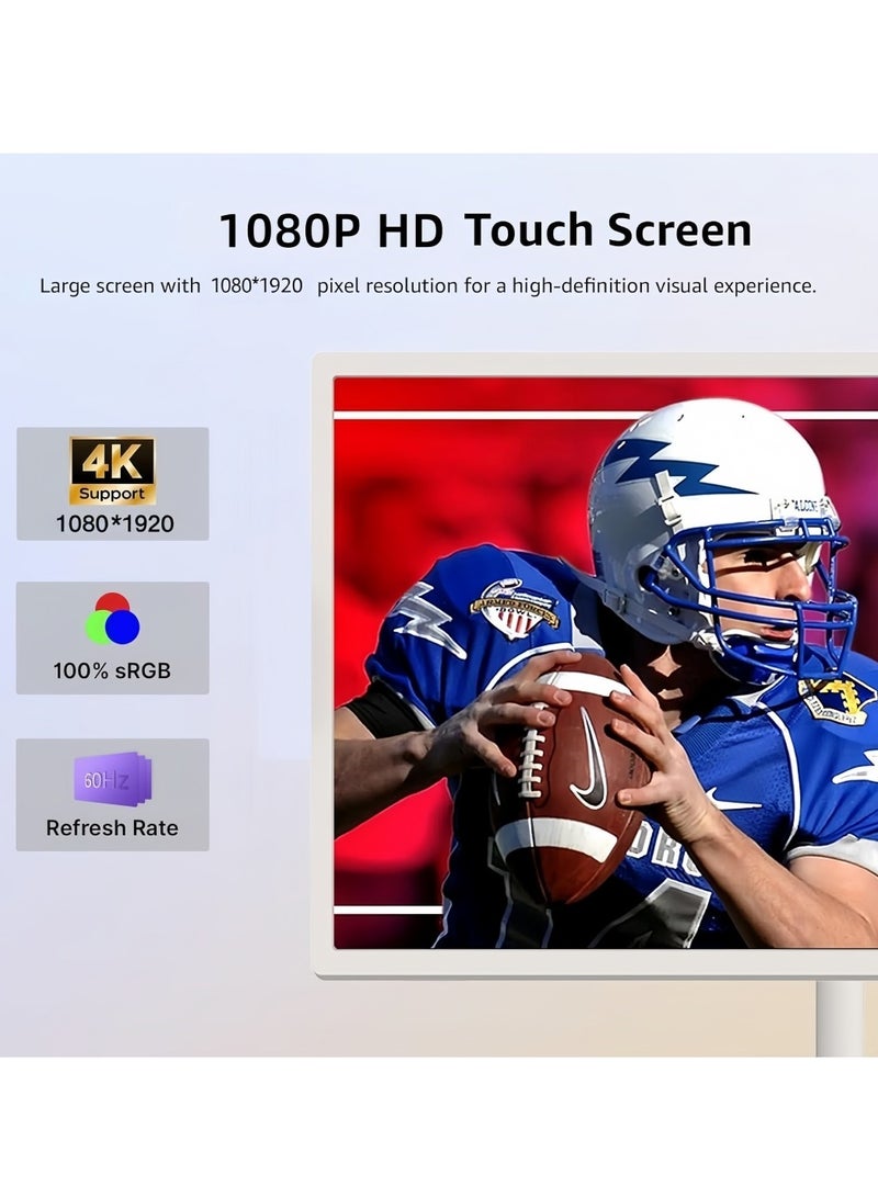 FlashHawk 21.5 Inch Portable TV Floor Smart Screen  - LCD Touch Display Screen- 4+64GB Storage, 6000aMh Battery 8H Video Play Time - Image 5