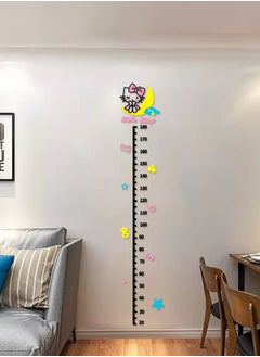 Beirui Children's height measurement 3D wall stickers, acrylic 3D wall stickers, cute cartoon patterns, children's room decoration, height measurement wallpaper  - Image 5