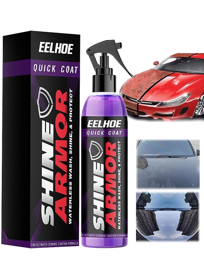 EELHOE Fast Car Ceramic Coating Spray, Plastic Parts Refurbisher, Fast Fine Scratch Repair, Car Scratch Nano Repair Spray, High Protection Crystal Coating 100ML  - Image 1